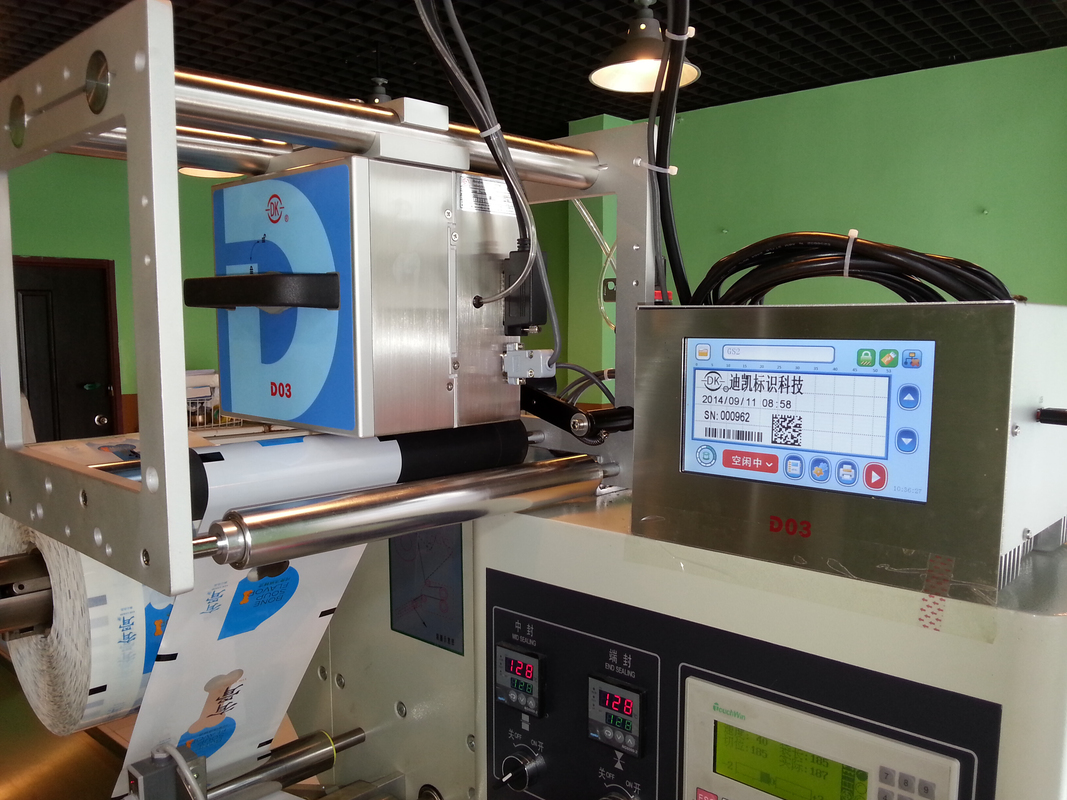 DIKAI D03S Thermotransfer-Drucker mit langer Lebensdauer USB/RS232/Netzwerkschnittstelle für die Lebensmittel- und Getränkeindustrie