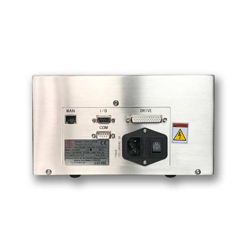 Dikai D05S automatischer Wärmeübertragungs-Überdrucker mit 53 mm Druckkopf und langer Lebensdauer für Datums- und Barcode-Druck